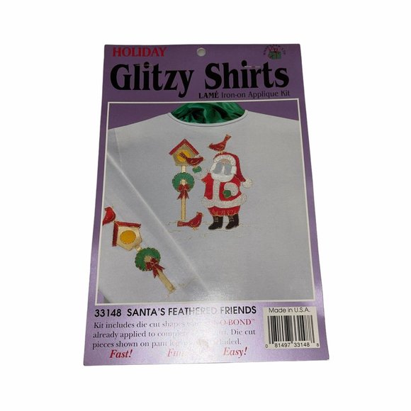 NIP What's New Ltd Glitzy Shirts Santa's Friends - Picture 1 of 3